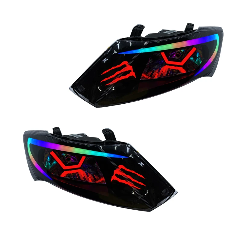 چراغ جلو خودرو گروه پژوهش صنعت مدرن مدل WRX فولکالر مناسب برای ساینا،کوئیک بسته دو عددی