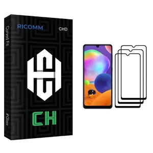 Ricomm CH glass Screen Protector For Samsung Galaxy A31 Pack Of 3