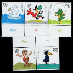 تمبر یادگاری مدل خارجی مجموعه 5 عددی