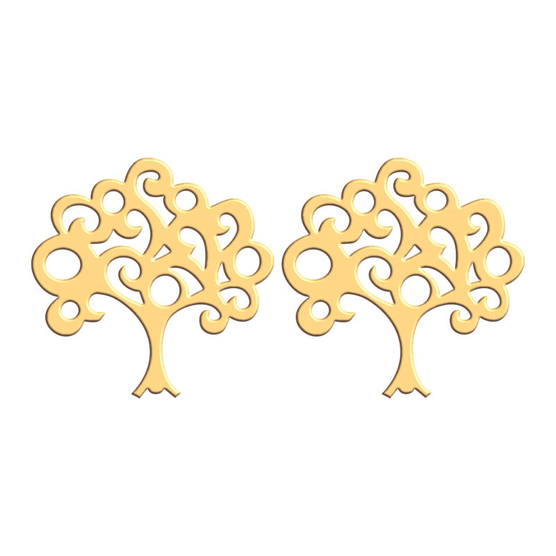 گوشواره طلا 18 عیار زنانه فرشته مدل طرح درخت کد WEL-000188 گوشواره طلا 18 عیار زنانه فرشته مدل طرح درخت کد WEL-000188