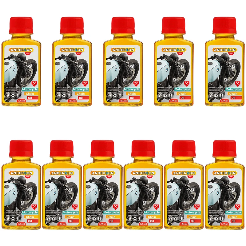 روغن زنجیر موتور سیکلت اندرسون مدل A69 حجم 120 میلی لیتر بسته 11 عددی