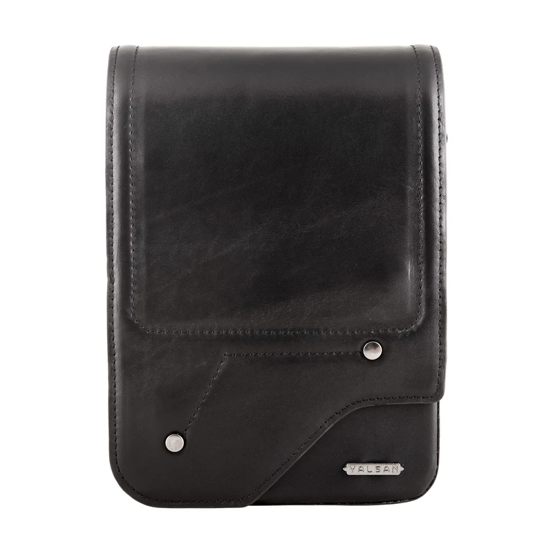 کیف رودوشی مردانه چرم یلسان مدل هایکا کد 102-GN-01