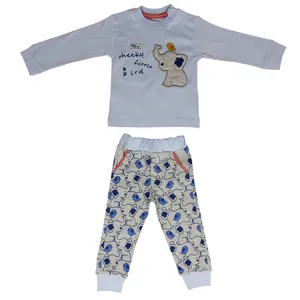  ست تی شرت و شلوار نوزادی مدل فیل کد 347