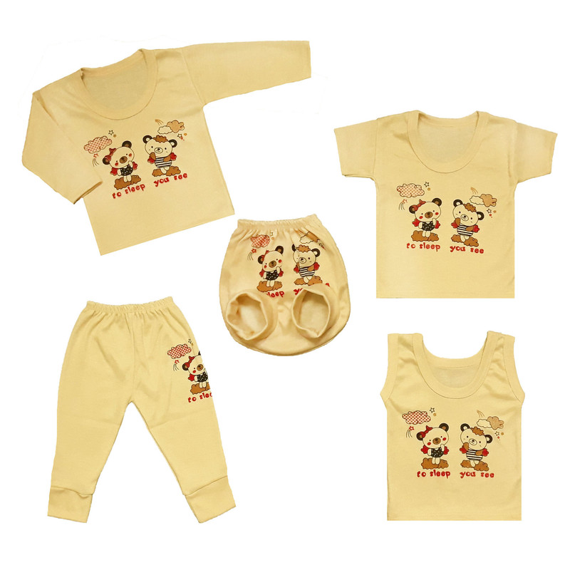 ست 5 تکه لباس نوزادی مدل 5 You see