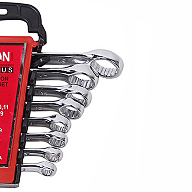 آچار یک سر تخت یک سر رینگی تایتان پلاس کد TTN-008 مجموعه 8 عددی