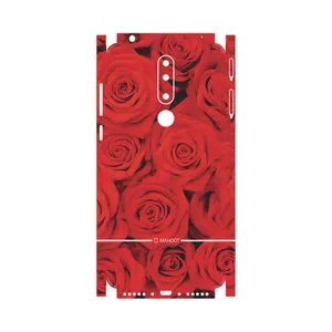 MAHOOT Red-Flower-FullSkin Cover Sticker for Nokia 3.1 Plus