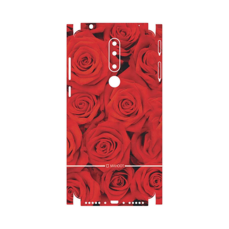 برچسب پوششی ماهوت مدل Red-Flower-FullSkin مناسب برای گوشی موبایل نوکیا 3.1 Plus