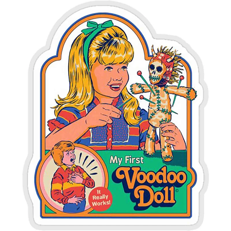 استیکر لپ تاپ طرح my first voodoo doll کد ST1288