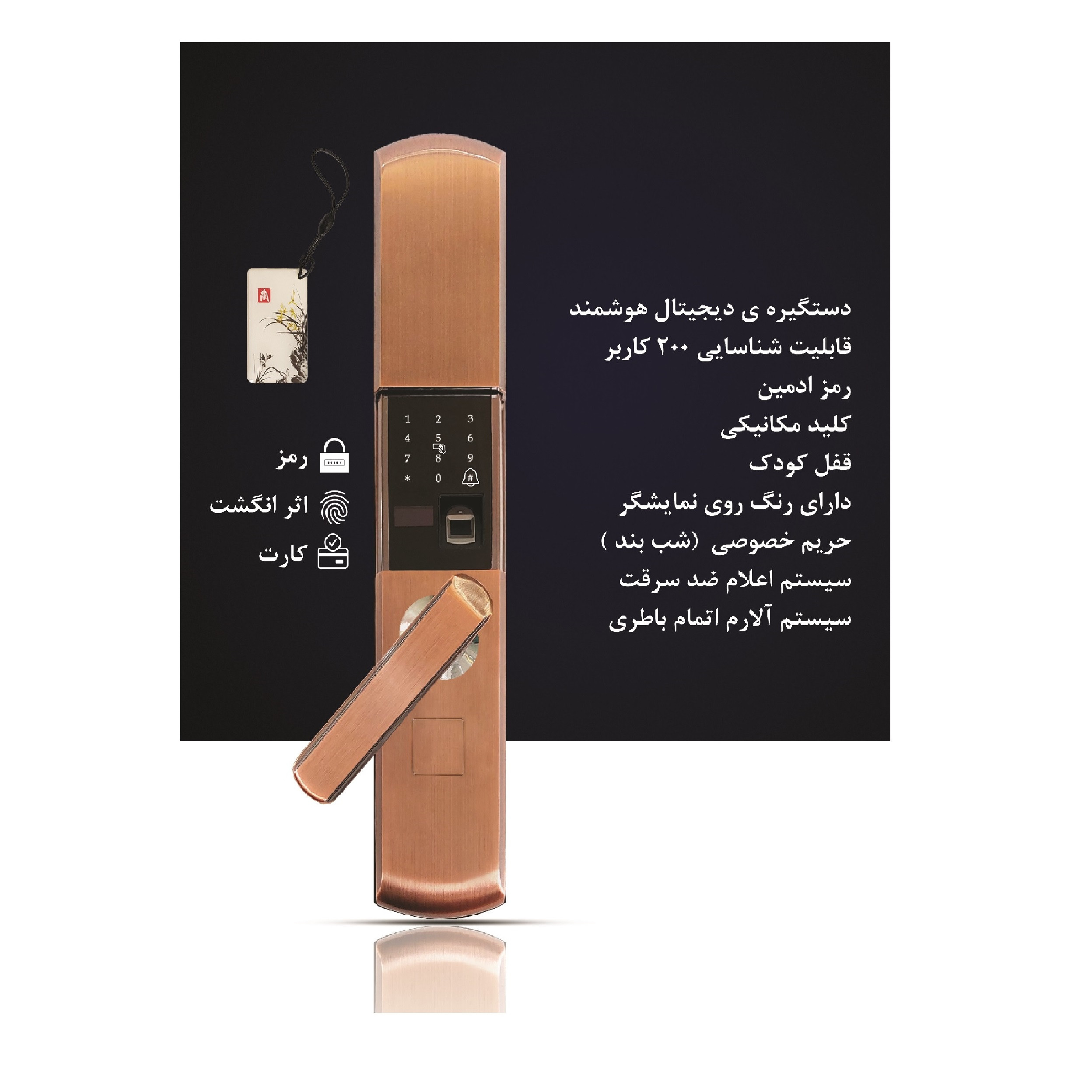 دستگیره هوشمند مدل Eli-72