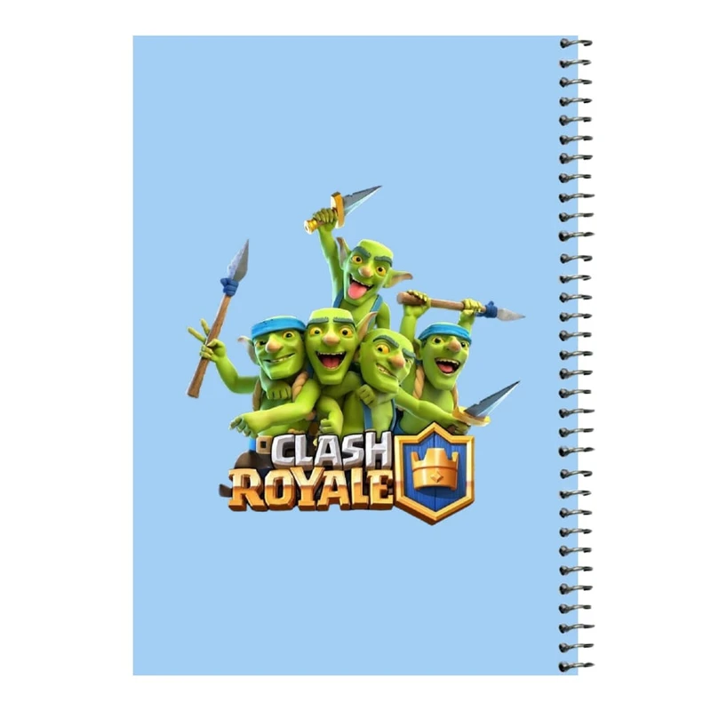 دفتر مشق 80 برگ اس جی مدل کلش رویال کد۲۱   