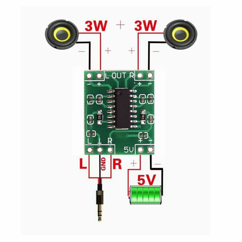 ماژول آمپلی فایر استربو مدل PAM8403 بسته 5 عددی