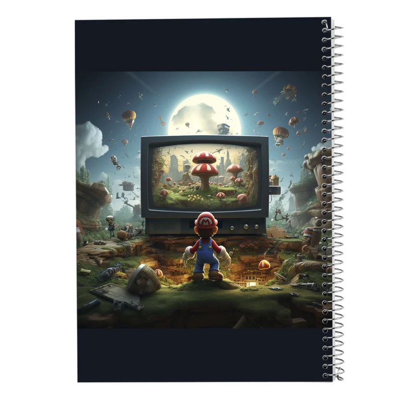 دفتر مشق 100 برگ مدوپد مدل سوپرماریو super mario کد DF2936