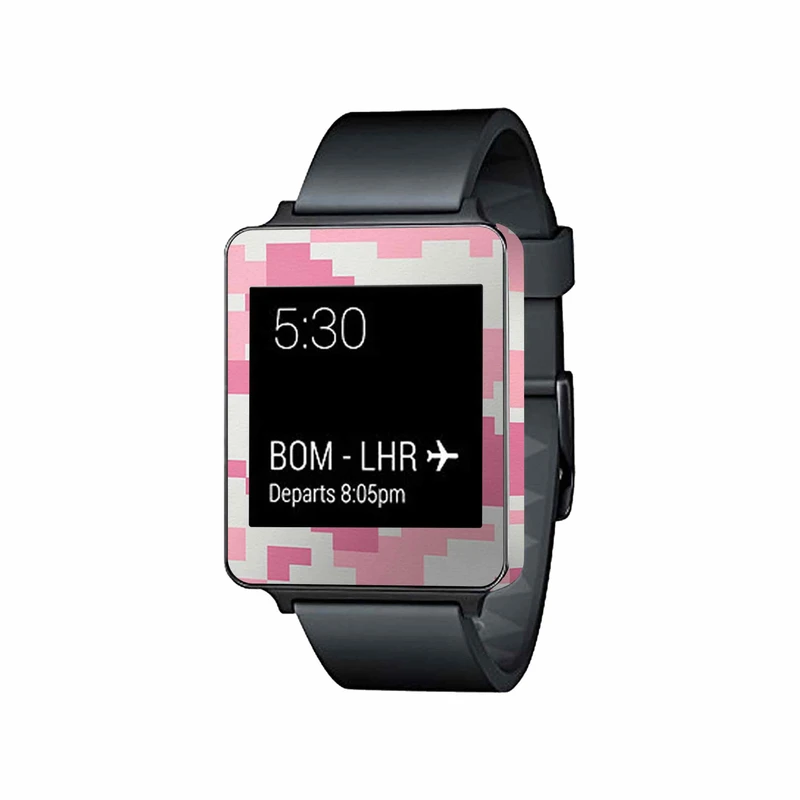  برچسب ماهوت طرح Army-Pink-pixel مناسب برای ساعت هوشمند ال جی G Watch