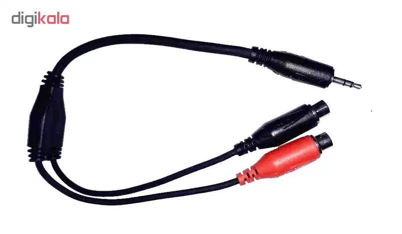 کابل مینی بنان استریو نری به دو آر سی اِی مادگی پروئل مدل BULK520LU03 طول 0.3 متر