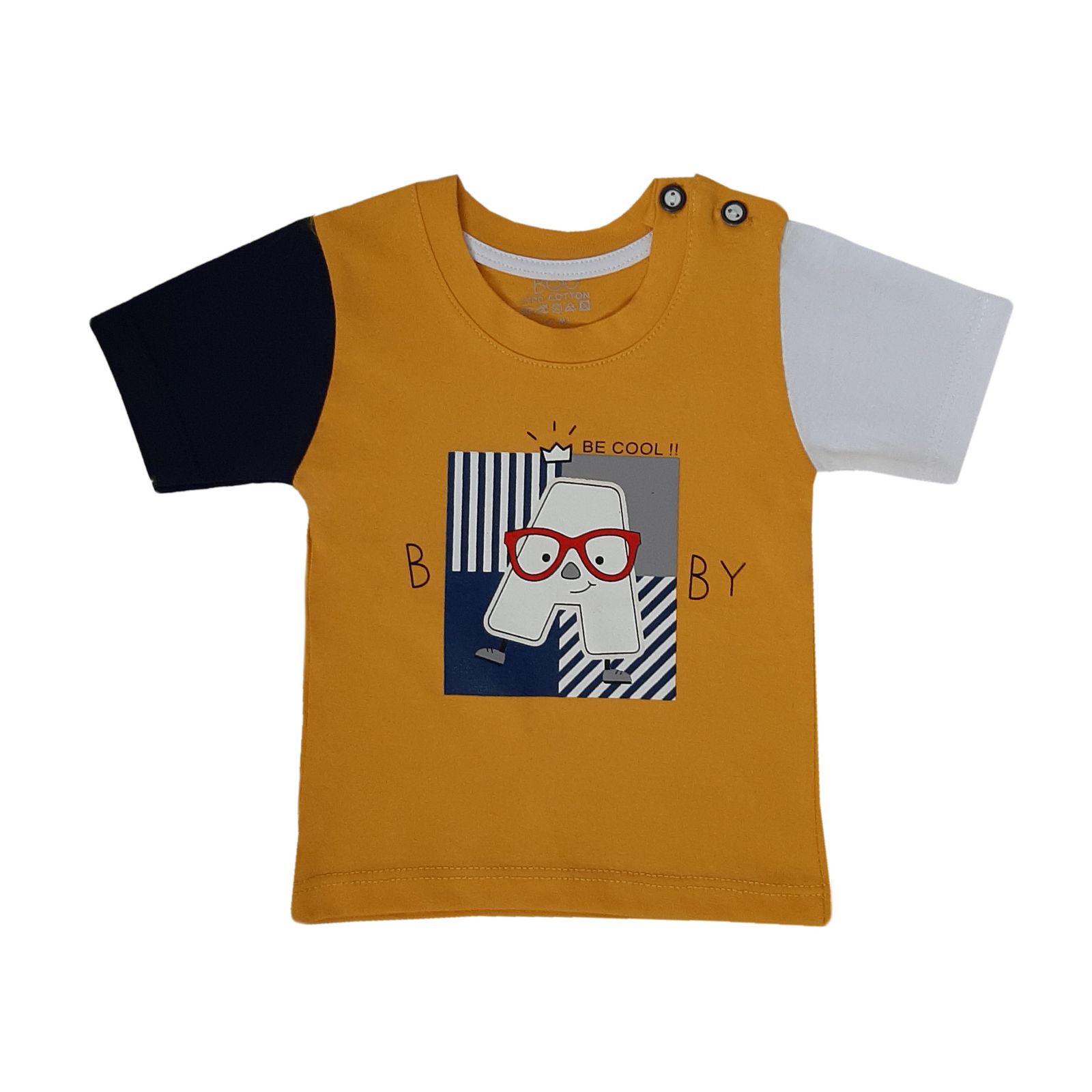ست تی شرت و شلوارک نوزادی بیبی بو طرح A مدل 1-9524 -  - 2