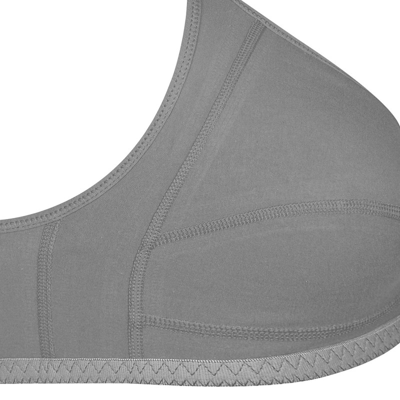 سوتین زنانه پانیذ مدل بدون فنر کد 3171-5 رنگ طوسی