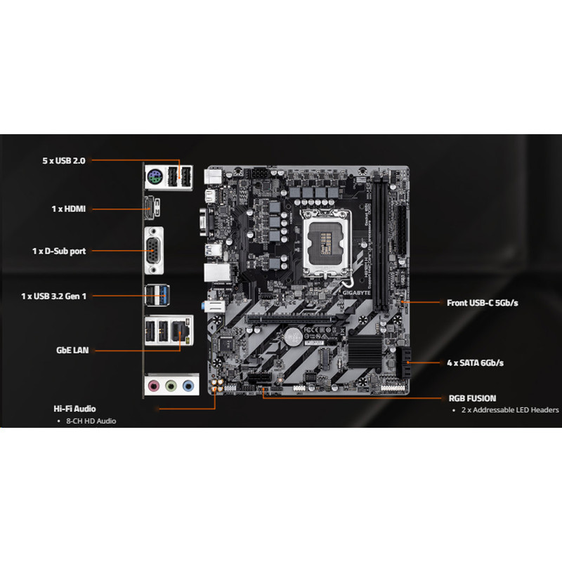 مادربرد گیگابایت مدل H810M H