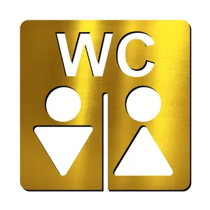 تابلو نشانگر آژنگ طرح سرویس بهداشتی مردانه و زنانه کد I-CL-W060