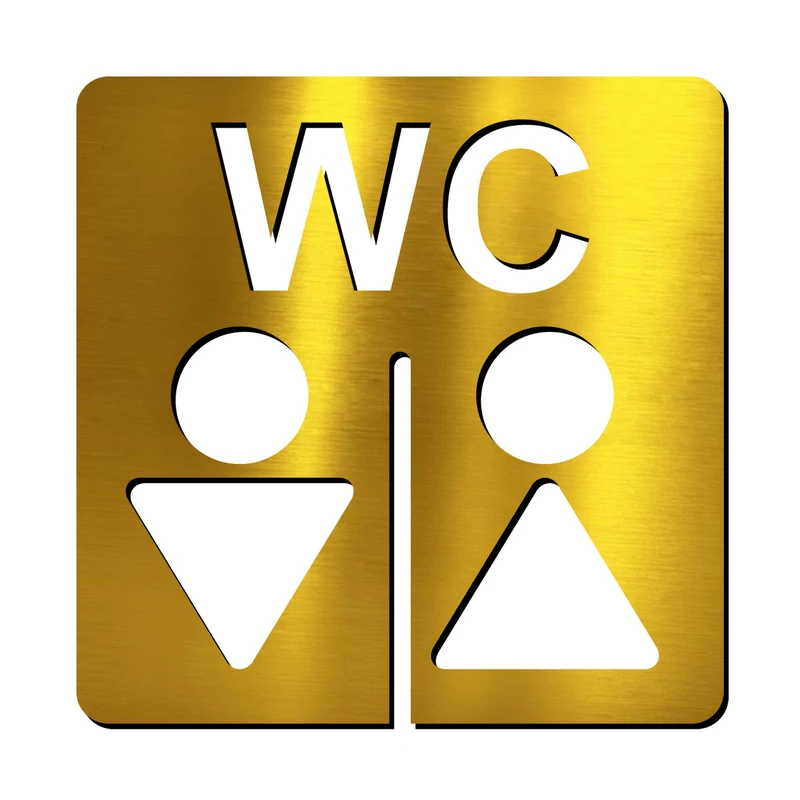 تابلو نشانگر آژنگ طرح سرویس بهداشتی مردانه و زنانه کد I-CL-W060