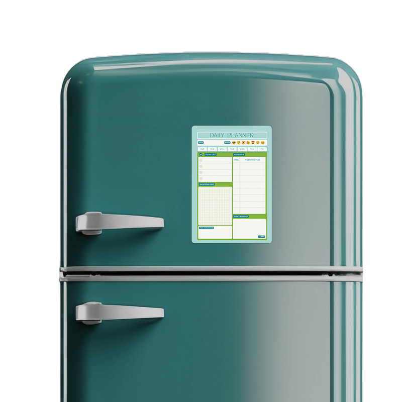 تخته وایت برد لاژید طرح پلنر روزانه سایز 20X30 سانتیمتر