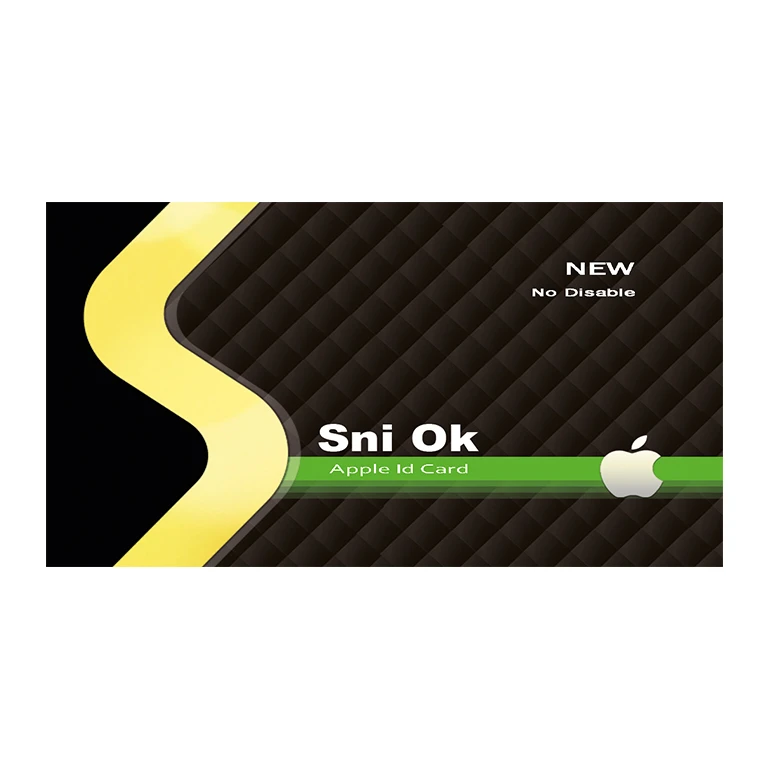 کارت اپل آیدی بدون اعتبار اولیه مدل Sniok بسته 50 عددی