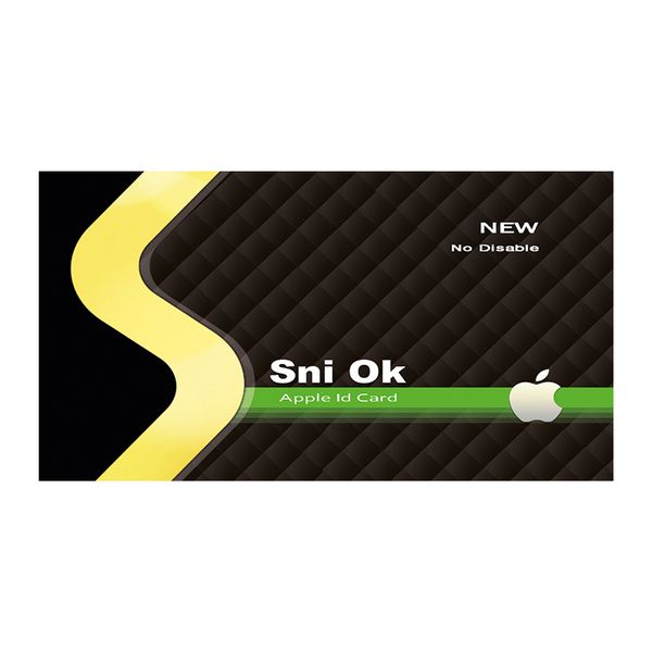  کارت اپل آیدی بدون اعتبار اولیه مدل Sniok بسته 50 عددی
