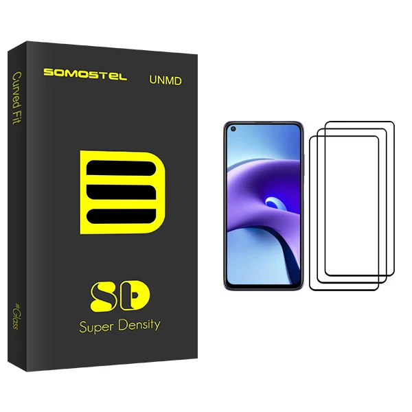 محافظ صفحه نمایش سوماستل مدل Sd Glass مناسب برای گوشی موبایل شیائومی Redmi Note 9T بسته سه عددی