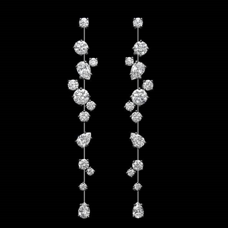  گوشواره طلا 18 عیار زنانه قیراط کد GH591