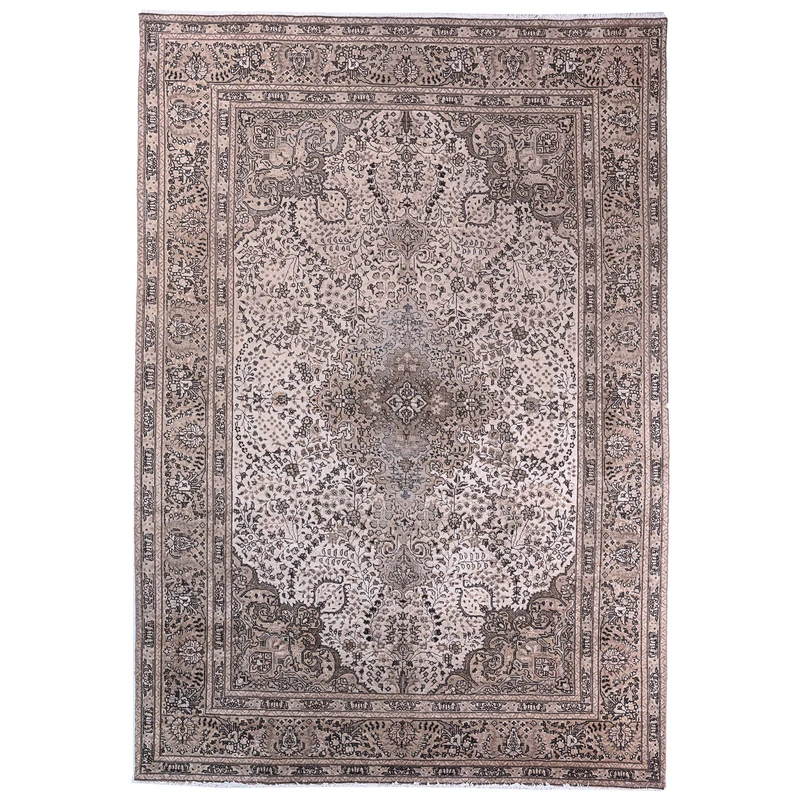 فرش دستباف شش متری مدل وینتیج کد v1453