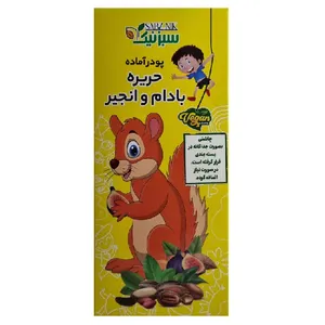 غذای کودک حریره بادام و انجیر و چاشنی جداگانه سبز نیک - 200 گرم