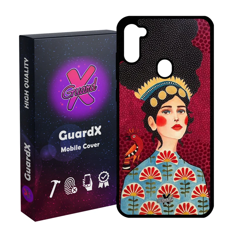 کاور گارد ایکس طرح Girl مدل Glass10179 مناسب برای گوشی موبایل سامسونگ Galaxy A11 / M11