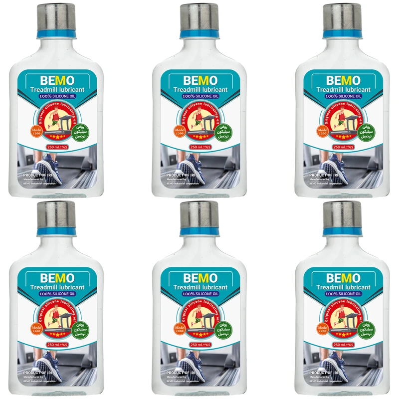روغن تردمیل بمو مدل 1200 حجم 250 میلی لیتر بسته 6 عددی