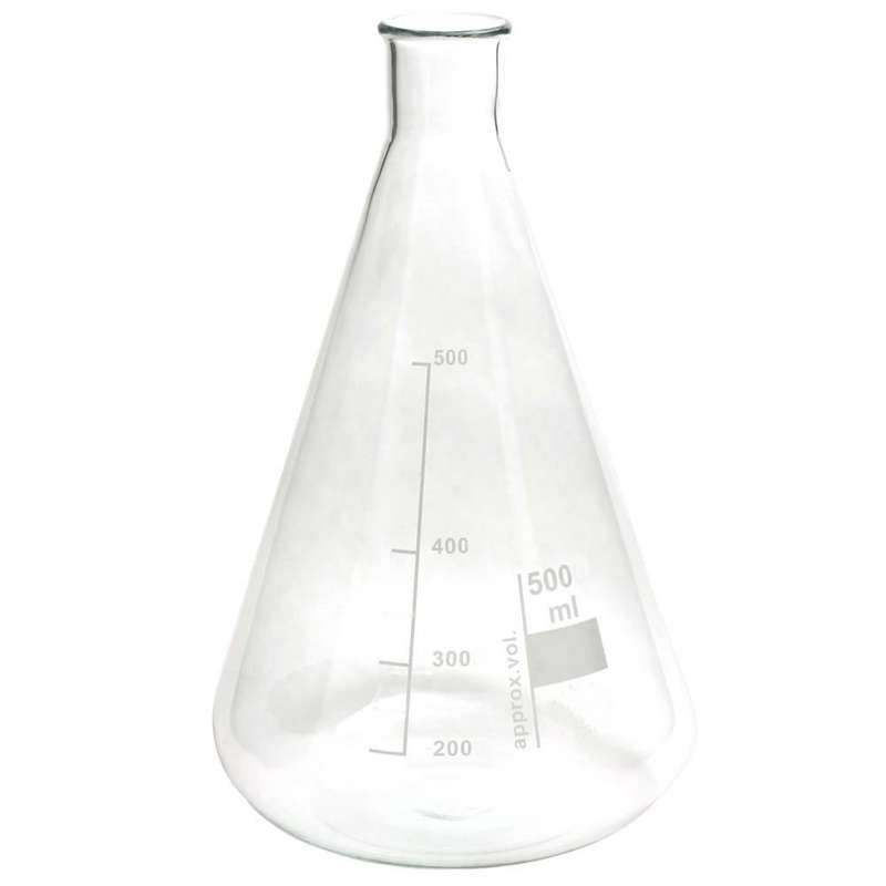 ارلن آزمایشگاه مدل Erlenmeyer ظرفیت 500 میلی لیتر ارلن آزمایشگاه مدل Erlenmeyer ظرفیت 500 میلی لیتر