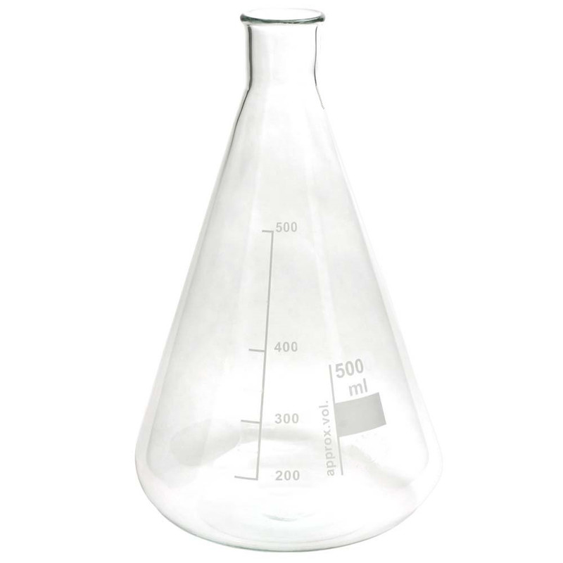 ارلن آزمایشگاه مدل Erlenmeyer ظرفیت 500 میلی لیتر ارلن آزمایشگاه مدل Erlenmeyer ظرفیت 500 میلی لیتر