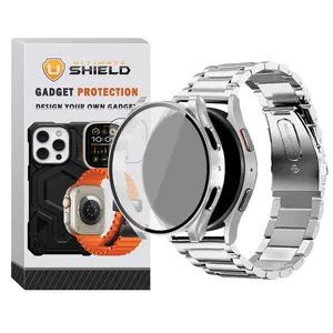 بند آلتیمیت شیلد مدل PC 3Bead مناسب برای ساعت هوشمند سامسونگ Galaxy Watch 6 44mm به همراه کاور