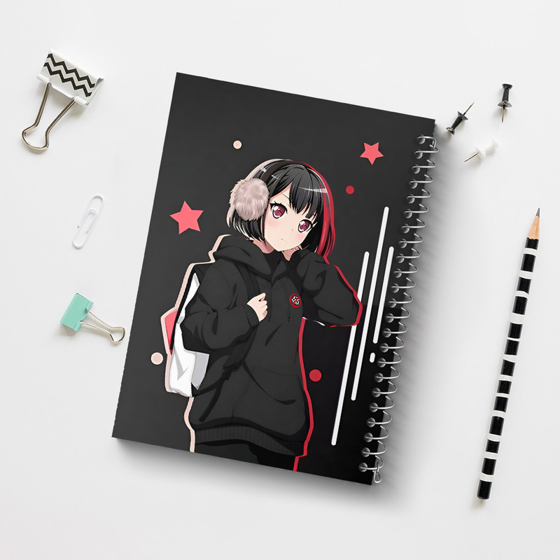 دفتر مشق 100 برگ خندالو طرح دختر انیمه ای کد N3394