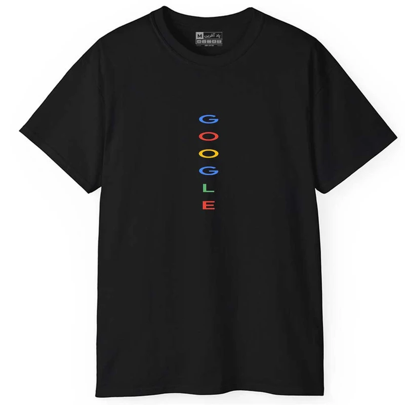 تی شرت آستین کوتاه مردانه پاد آفرین مدل اسپرت طرح گوگل کد 1177