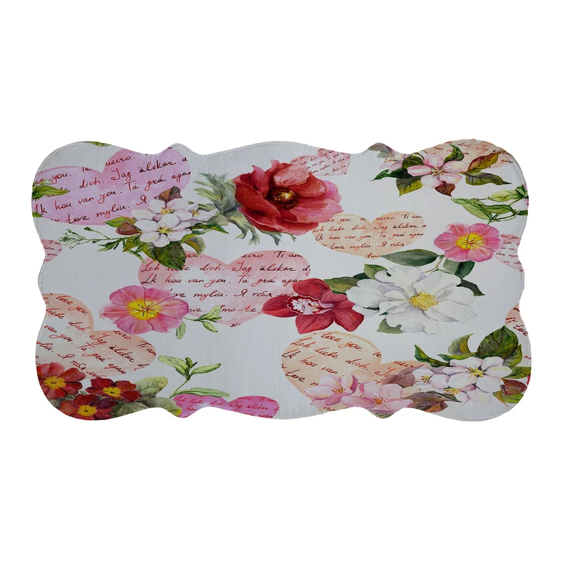 پادری مدل دالبر طرح گل کد 6236 سایز 110×60 سانتی متر