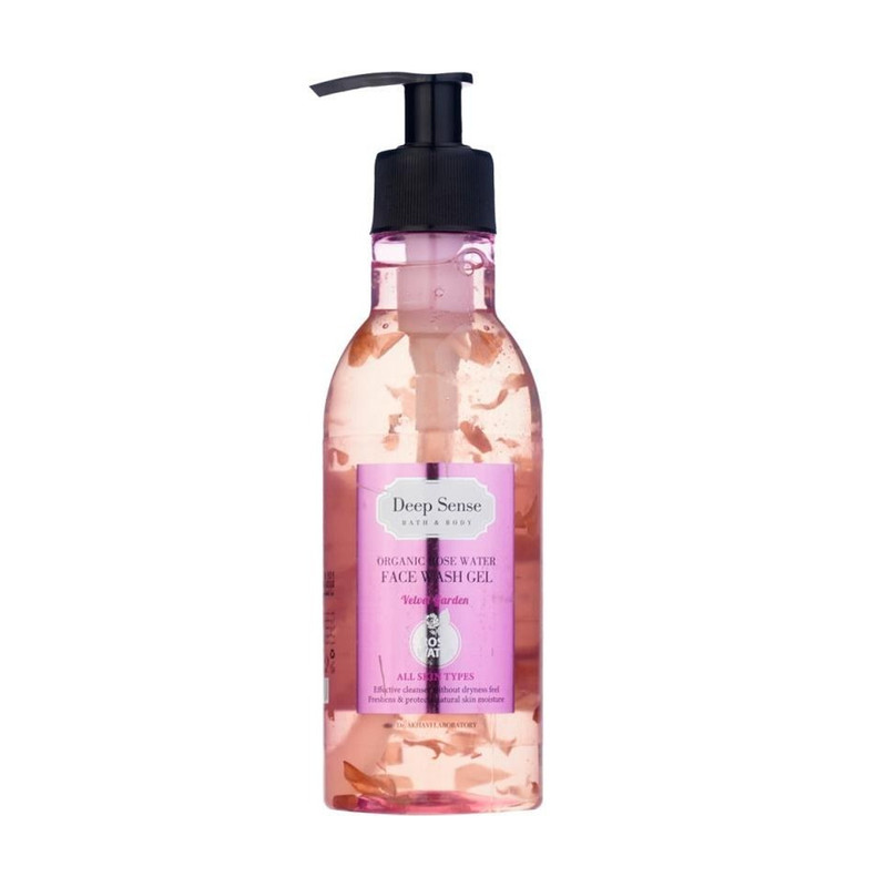 ژل شستشو صورت دیپ سنس مدل گلاب حجم 250 میلی لیتر