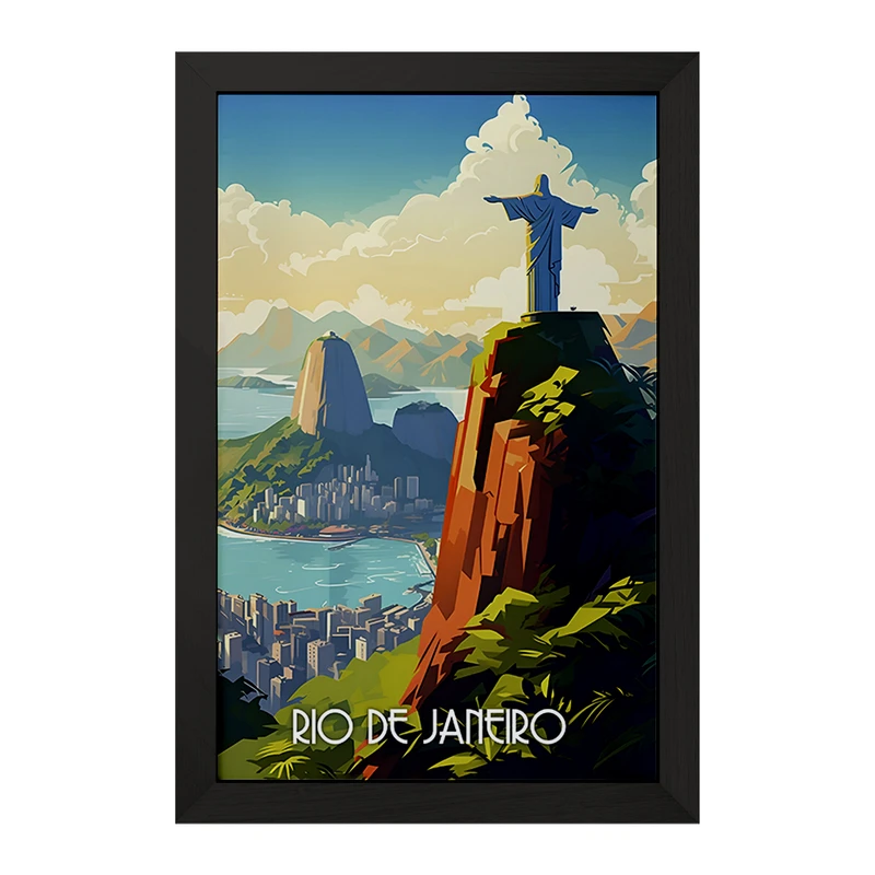 تابلو خندالو مدل ریو دو ژانیرو (Rio De Janeiro) کد F6311