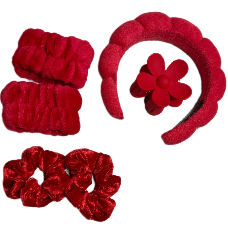 زیور آلات مو دخترانه مدل شیک مجموعه 6 عددی