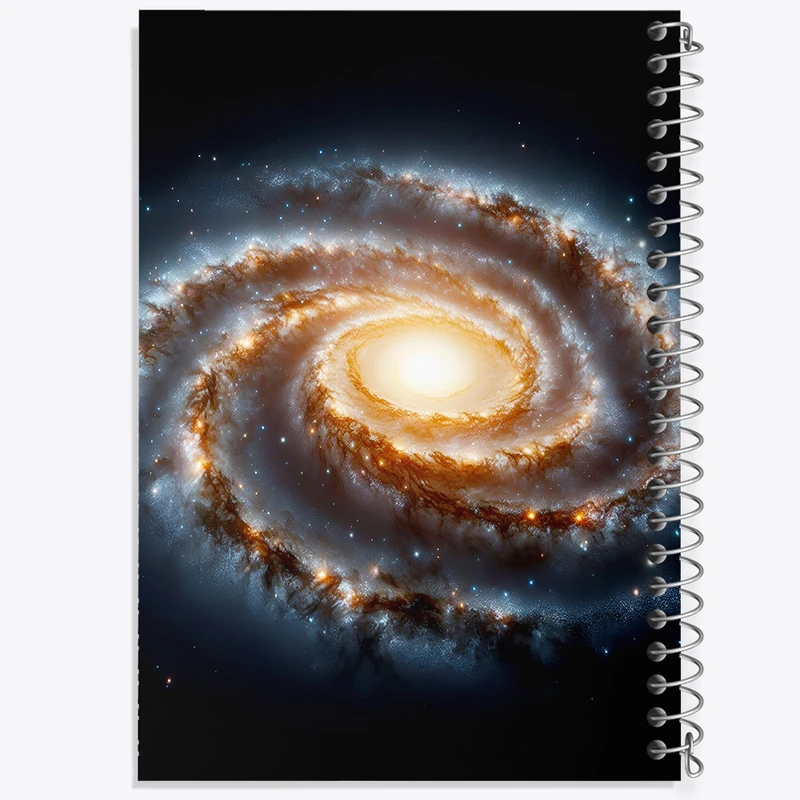 دفتر مشق 50 برگ خندالو طرح کهکشان (galaxy) کد F6725