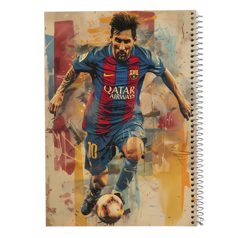 دفتر شطرنجی 50 برگ مدوپد مدل مسی messi کد DF14070