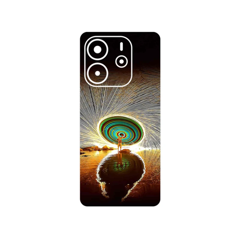 برچسب پوششی ماهوت مدل Night Light Fountain مناسب برای گوشی موبایل شیائومی Redmi Note 14 4G