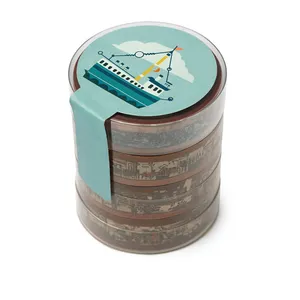 چسب نواری مدل واشی قایق عرض 1 سانتی متر بسته 4 عددی