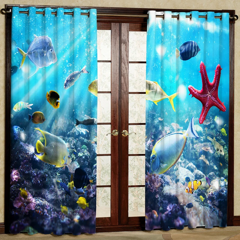 پرده مدل دریا هازان پانچی کد 1879 سایز 140x200 سانتی متر