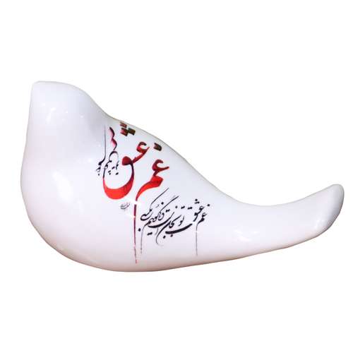 مجسمه سرامیکی مدل پرنده طرح عشق