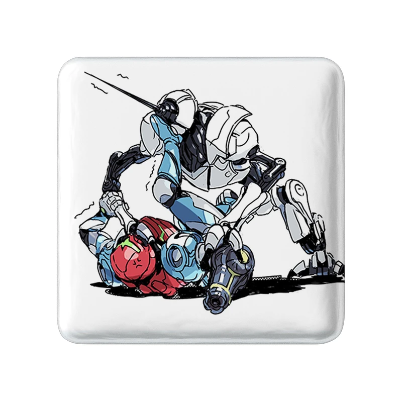 پیکسل خندالو طرح بازی متروید (Metroid) مدل مربعی کد 35655