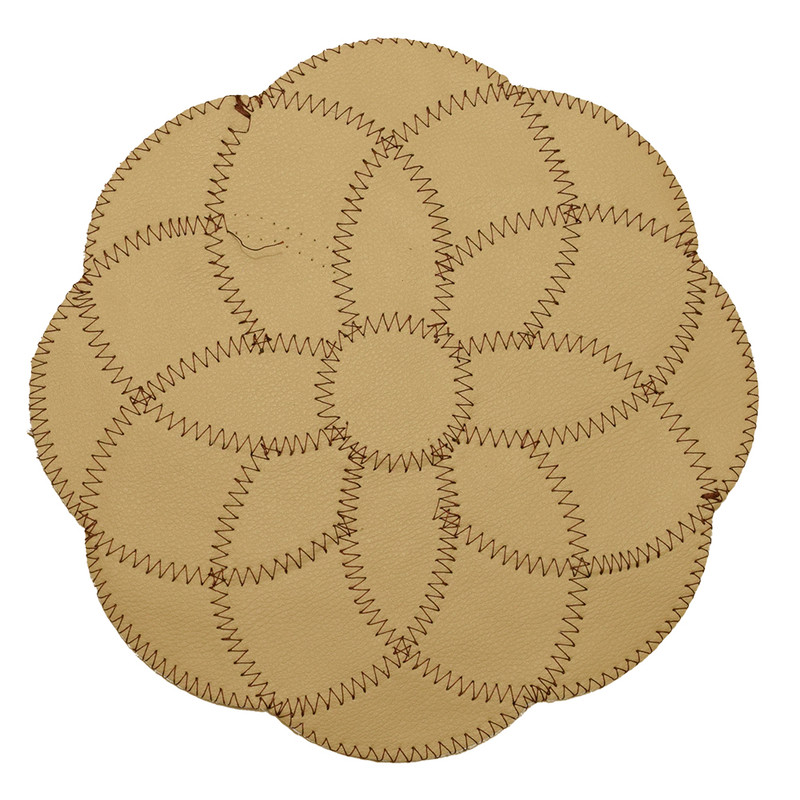 رومیزی کلاژ چرم و پوست مدل گل کد 0054