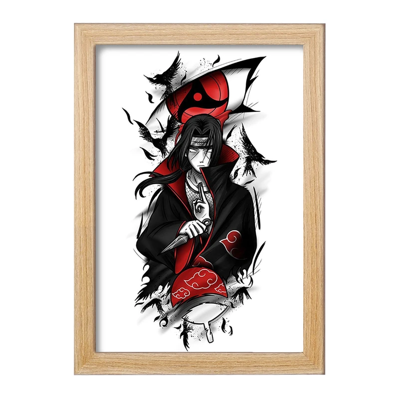 تابلو خندالو مدل انیمه ناروتو شارینگان  کد 10565